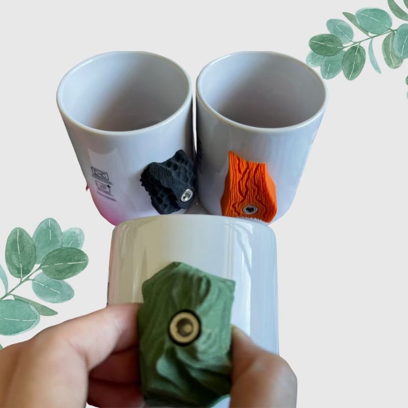 Mug d'escalade - Cadeaux d'escalade - Mug Climber Hold - Accessoires d' escalade - Mug Pinch Hold