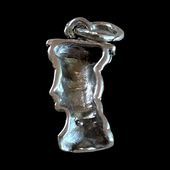 Sterling Silver Caesar Bust Charm - image 2