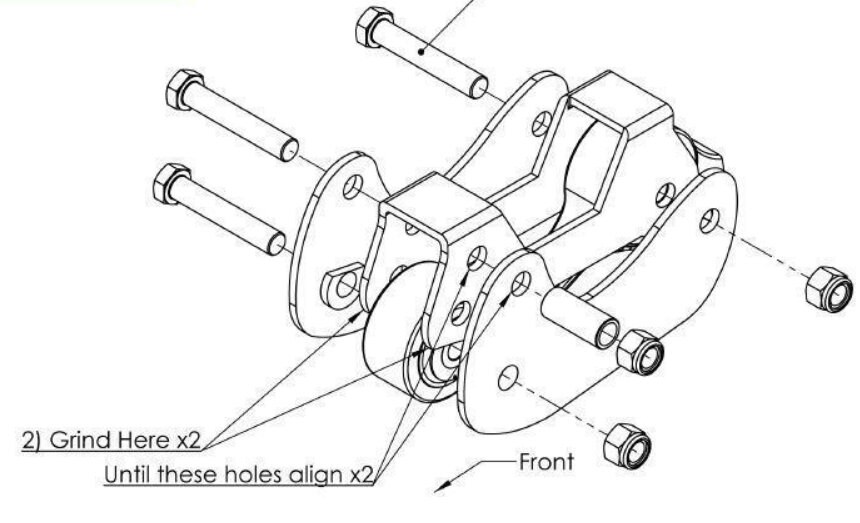 80/105 Series Landcruiser 4 Degree Castor Plate CAD Cutting File DXF ...