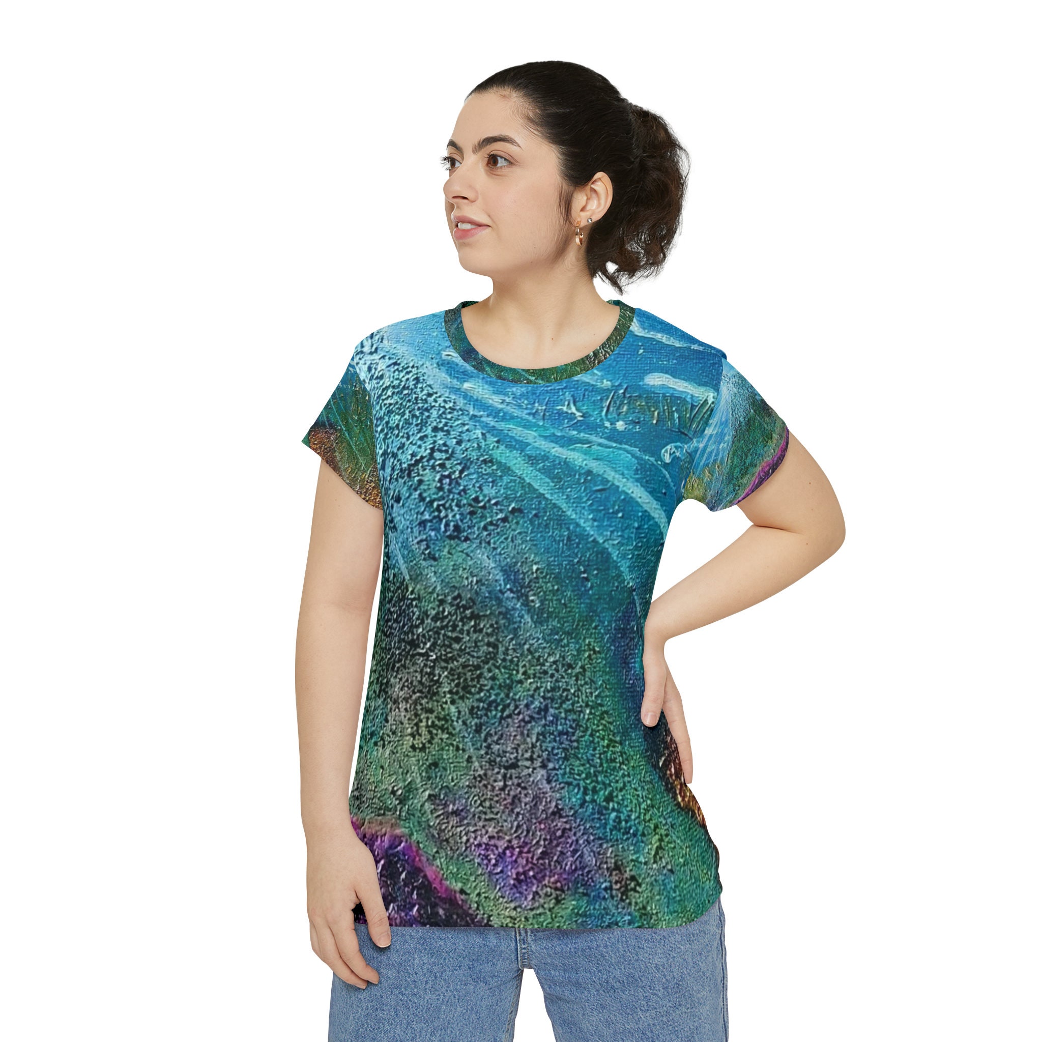 Discover Women's Short Sleeve Shirt (AOP)