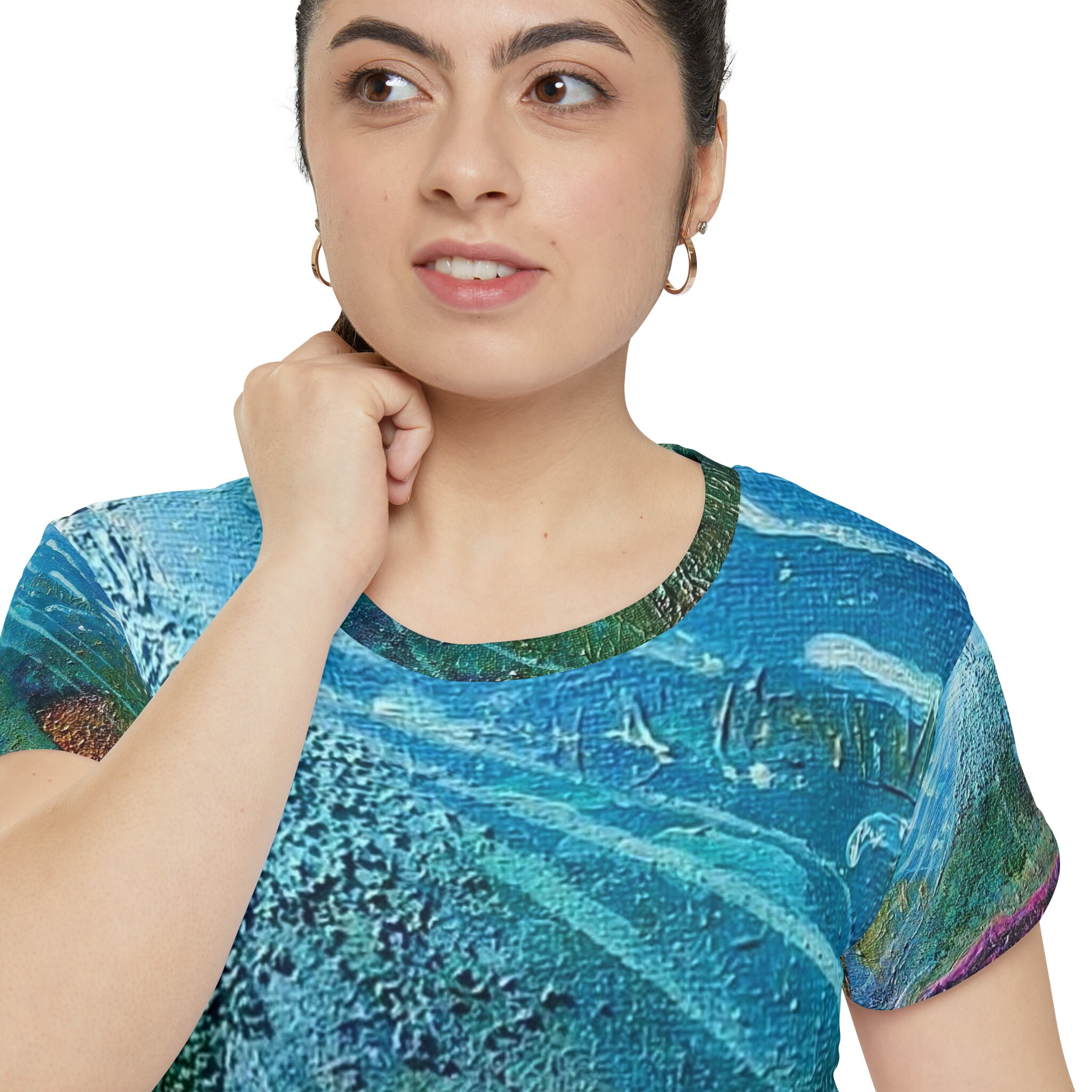 Discover Women's Short Sleeve Shirt (AOP)