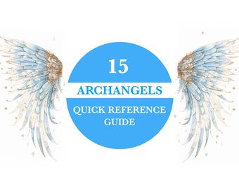 Archangels Reference Guide, Digital Download, Angel Healing, Angels Guide, Instant Download