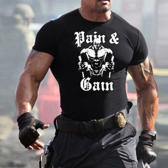 Bodybuilding Weight Mens Gym Workout MMA T-shirt Hand Made Sport