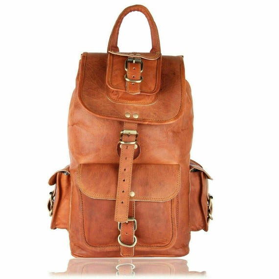 Handmade Leather Rucksack Bag, Laptop Backpack, Hiking Trekking Rucksack Bag, Cool Adventure Shoulder Bag, Best Christmas Gift for Men Women