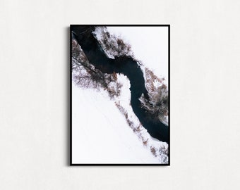 Winter Foto | Winterlandschaft Poster | Winterbild | Landschaftsfotografie Prints | Landschaftsbild Natur | Leinwandbilder abstrakt 037