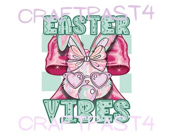 Easter Vibes bleu sarcelle et rose Png shirt sac fourre-tout tasse à café dessous de verre
