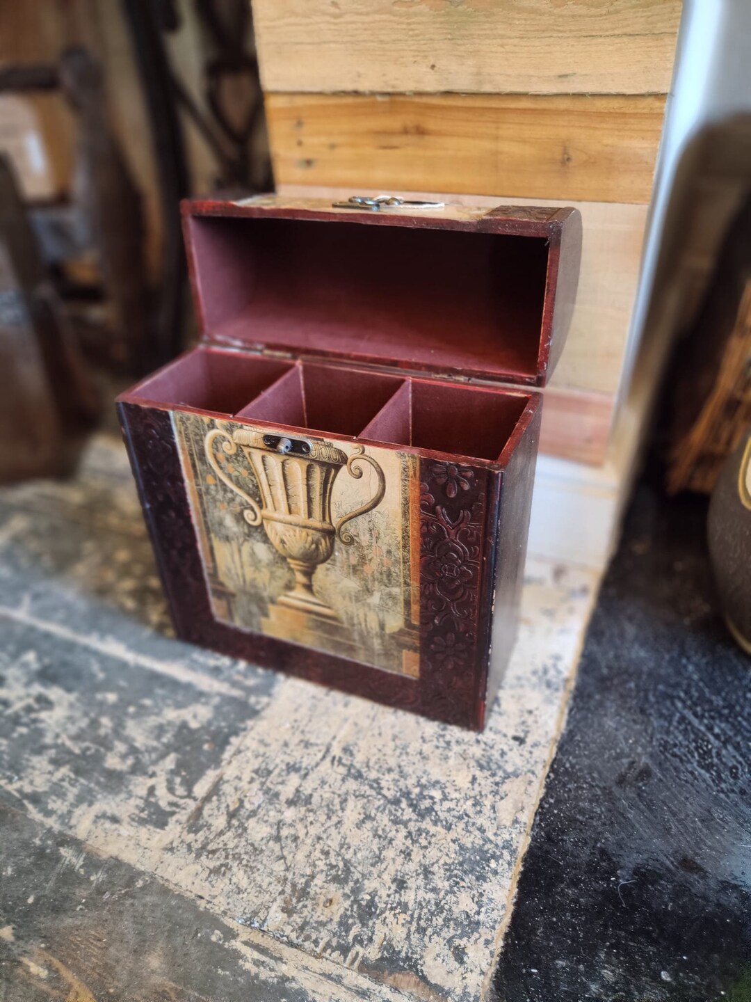 Vintage Wine Box Etsy