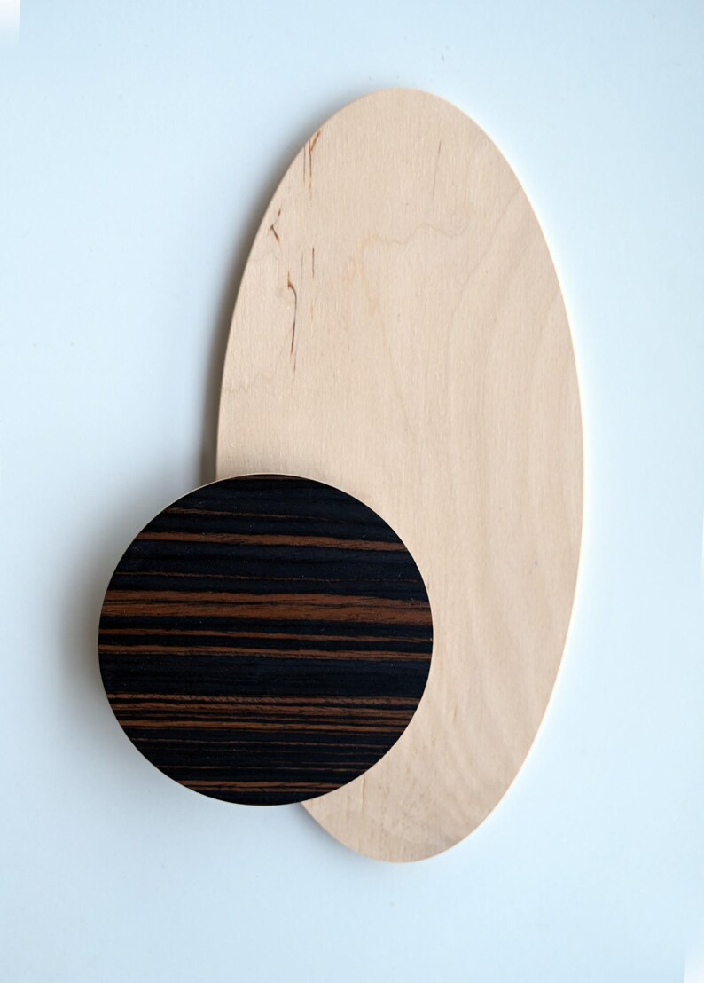 Oval Wooden Wall Vase Hanging Dried Flower Wall Mounted Contemporary