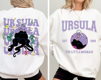 2-Sided Disney The Little Mermaid Ursula Shirts, Disney Villains Ursula Shirt, Disney Villains Witch Shirt, Disneyland Family Trip Outfit