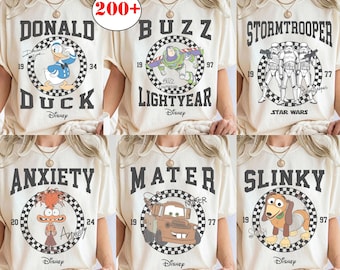 Disney All Characters Shirt, Pixar Toy Story Disney Princess Mickey and Friends Inside Out Monsters Inc Marvel Shirt, Disneyland Trip Shirt