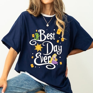 Disney Tangled Rapunzel Lantern Best Day Ever T-Shirt, Disney Princess Tee, Magic Kingdom, Disneyland Family Vacation Shirt, Birthday Gifts