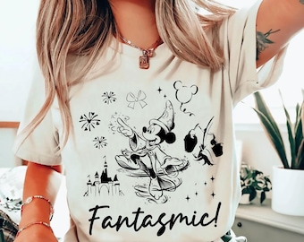 Vintage Retro Walt Disney Fantasia Mickey Coquette Shirt, Mickey Sorcerer Shirt, Fantasia Mickey Shirt, Disneyland Family Trip Matching Tee