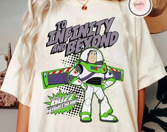 Camiseta de Disney Pixar Toy Story: Space Ranger: Infinito y más allá, camiseta de Toy Story: Buzz Lightyear, camiseta familiar a juego para vacaciones en Disneyland