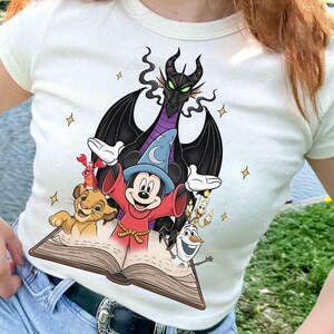 Disney Mickey Mouse Fantasia Sorcerer Shirt, Olaf Sebastian Lumière Simba The Lion King Shirt, Disneyland Family Trip Shirt, Birthday Gift image 3