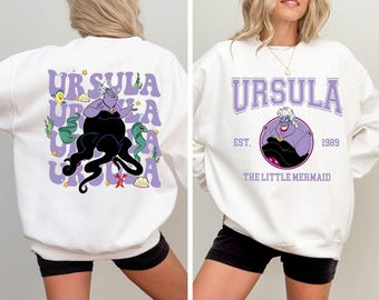 2-Sided Disney The Little Mermaid Ursula Shirts, Disney Villains Ursula Shirt, Disney Villains Witch Shirt, Disneyland Family Trip Outfit