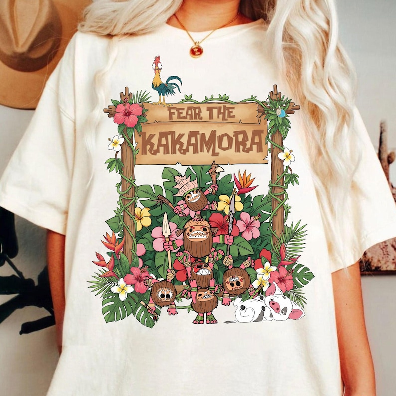 Disney Moana Fear The Kakamora Shirt, Disney Moana Funny Kakamora Coconut Pirates Shirt, Magic Kingdom, Disneyland Vacation Family Shirt image 1