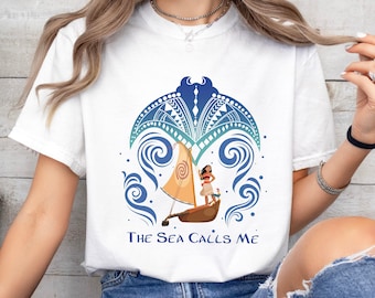 Disney Moana Grandma Tala Moana The Sea Calls Me Shirt, Moana Stingray T-Shirt, Disneyland Family Vacation Shirt, Birthday Gifts