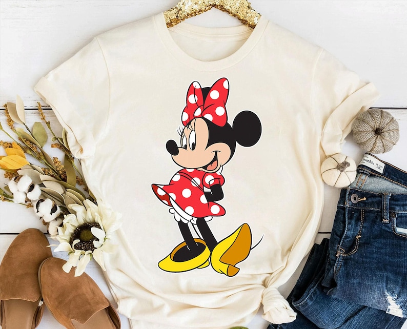 Disney Minnie Mouse Classic Pose T-Shirt, Mickey and Friends Shirt, Disneyland Family Vacation Shirt, Disney World Matching Birthday Gifts image 2
