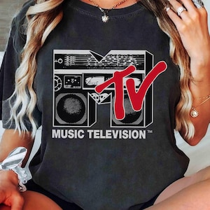 MTV Logo Red Boombox Graphic T-Shirt, MTV Logo Shirt, Matching Disneyland Family Vacation Shirt, Disney Matching Birthday Gifts