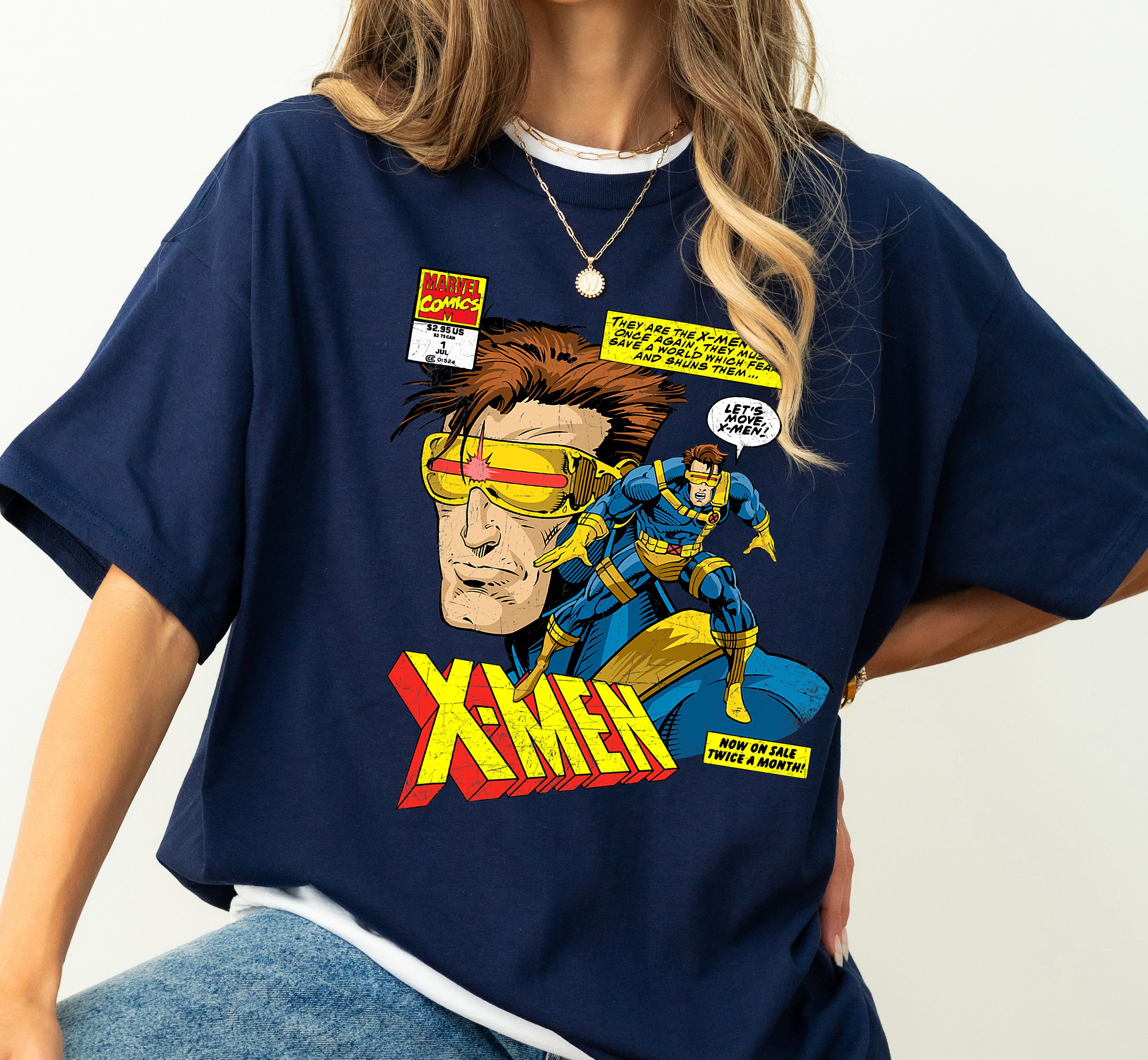Buy Kith For X-Men Cyclops Vintage Tee 'Black' - KHM031356