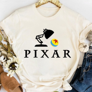 Disney Pixar Luxo Jr. Ball Logo Shirt, Pixar Logo Shirt, Disneyland Family Vacation Shirt, Disney Matching Verjaardagscadeaus, Dierenrijk