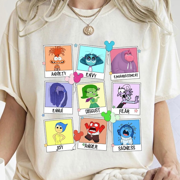Disney Pixar Inside Out Characters Shirt, Disneyland Inside Out 2, Disneyland Family Vacation Shirt, Family Matching Shirt, Birthday Gifts