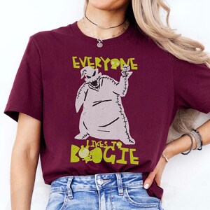 Disney The Nightmare Before Christmas Oogie Boogie T-shirt, Alla gillar att boogie-tröja, Oogie Boogie Bash, Disney Halloween-kostymtröja bild 4