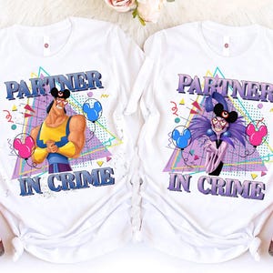Disney The Emperor&#39;s New Groove Yzma Kronk Partner In Crime Shirt, Disney Villains Couple Matching Shirt, Disneyland Family Vacation Shirt