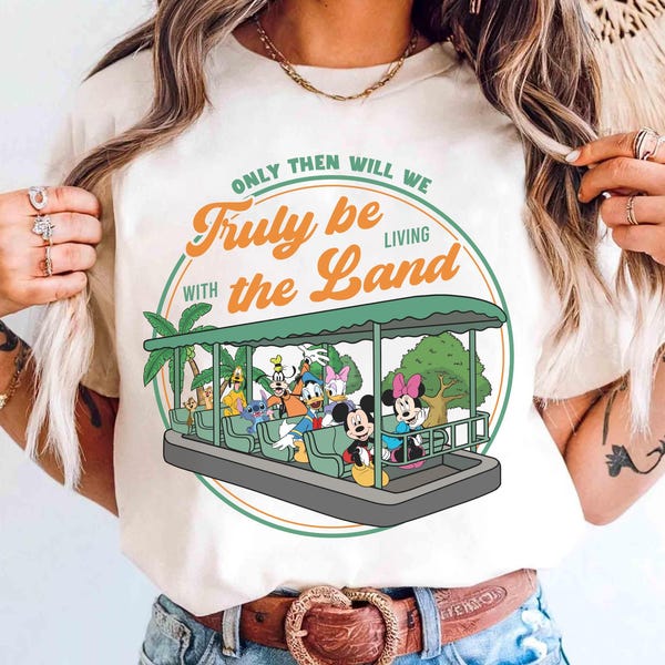 Disney Micky und Freunde Leben mit dem Land Samen und Grüßen Shirt, Disney Animal Kingdom T-Shirt, Disneyland Urlaub Familie Passendes T-Shirt