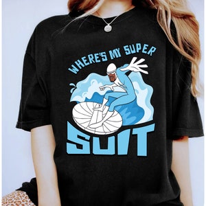 Frozone Where&#39;s My Super Suit T-shirt, Disney Pixar The Incredibles Characters Tee, Disneyland  Family Matching Shirt, Birthday Gifts