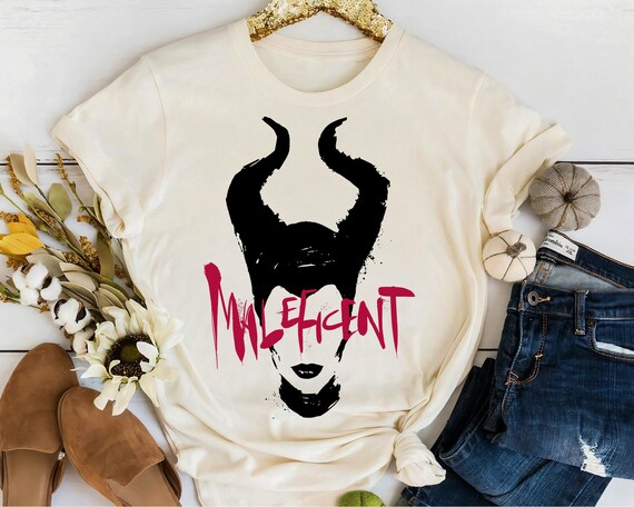 Disney Maleficent Mistress Of Evil Paint Splatter Silhouette T-Shirt, Disneyland Family Vacation Shirt, Disney World Matching Birthday Gifts