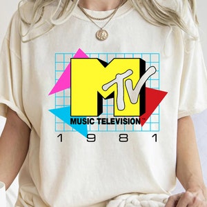 MTV Music Television 1981 Logo T-Shirt, MTV Logo Shirt, Matching Disneyland Family Vacation Shirt, Disney Matching Birthday Gifts