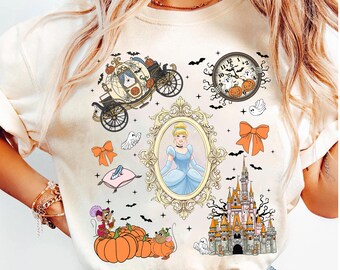 Vintage Princess Cinderella Shirt, Disneyland Princess Shirt, Bibbidi Bobbidi Boo Halloween Shirt, WDW Disneyland Princess Tee 2026