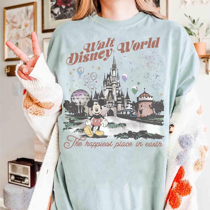 Disneyworld Shirt, Retro Walt Disneyworld Shirt, Mickey And Friends Shirt, Disney 2026 Trip, Vintage Disneyworld Shirt, Retro Disney Shirt image 4