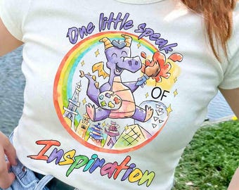 Disney Figment One Little Speak Of Inspiration Shirt, Retro Dragon Figment Walt Disney Epcot Center Shirt, Disneyland Family Matching Shirt