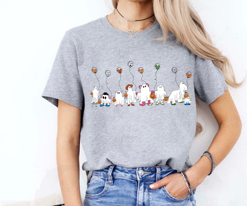 Camiseta Disney Pixar Toy Story Friends Group Boo Ghost Mickey Balloon, Camiseta Magic Kingdom, Camiseta Disneyland Halloween Family Vacation imagem 4