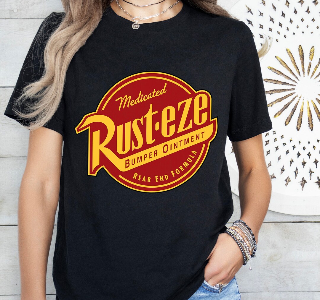 Disney Pixar Cars 2 Rust-eze Ointment Logo Graphic T-shirt, Disneyland ...