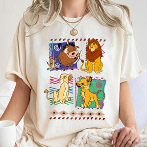 Vintage 90s Disney Lion King Simba And Nala T-shirt, Timon and Pumbaa Mufasa T-Shirt, Disneyland Family Vacation Shirt, Magic Kingdom Shirt