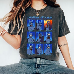 Disney Hercules Hades Emotionen Grafik T-Shirt, Disney Schurken Haides T-Shirt, Disneyland Familien Urlaub Shirt, passende Geburtstagsgeschenke