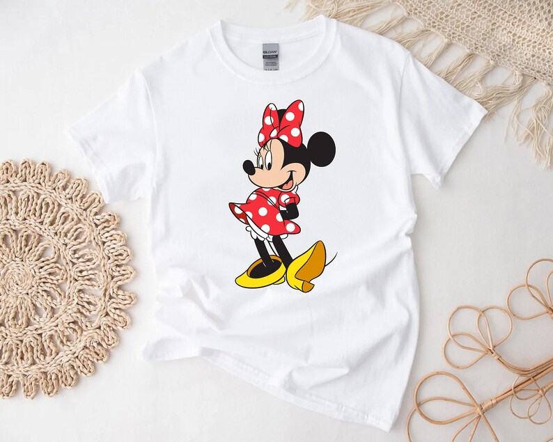 Disney Minnie Mouse Classic Pose T-Shirt, Mickey and Friends Shirt, Disneyland Family Vacation Shirt, Disney World Matching Birthday Gifts image 3