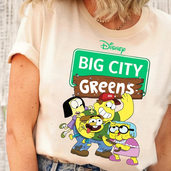 Disney Big City Greens Personnages mignons Chemise vintage drôle, Chemise de vacances en famille Disneyland, Cadeaux d’anniversaire assortis Disney, Règne animal