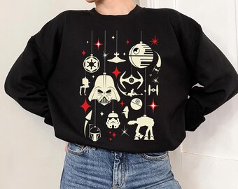 Star Wars Galactic Empire Ornaments Christmas Holiday Shirt, Galaxy's Edge Christmas Shirt, Star Wars Christmas Family Party Shirt