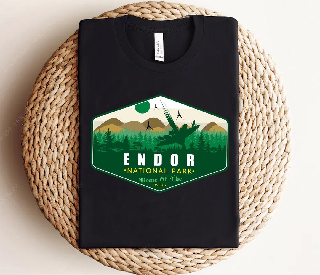 Star Wars Endor Sweatshirt - Minimalist Design Mit Kreis Porträt