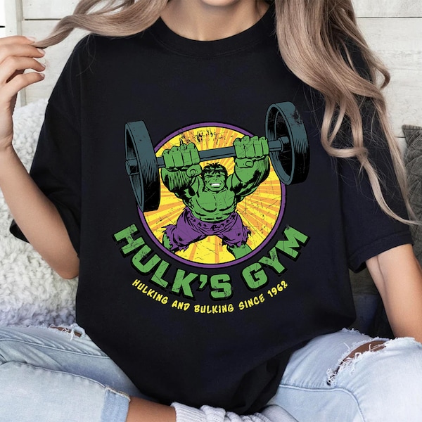 Marvel Hulk's Gym T-Shirt, Marvel Avengers Shirt, Marvel Comics Gift Tee, MCU Fan Tee, Marvel Disneyland Matching Family Shirts