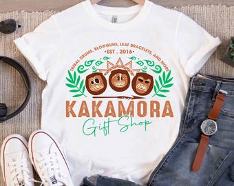 Camiseta de la tienda de regalos de Disney Moana Kakamora, camiseta divertida de Disney Moana Kakamora Coconut Pirate, Magic Kingdom, camiseta familiar de vacaciones en Disneyland