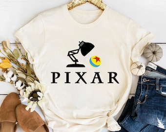 Shirt met Disney Pixar Luxo Jr. Ball-logo, shirt met Pixar-logo, shirt Disneyland familievakantie, bijpassende verjaardagscadeaus Disney, dierenrijk