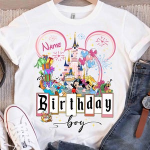 Personalized Mickey and Friends Castle Disney Birthday Shirt, Disney Castle Birthday Squad, Disneyland Family Shirt, Disney Birthday Gifts image 4