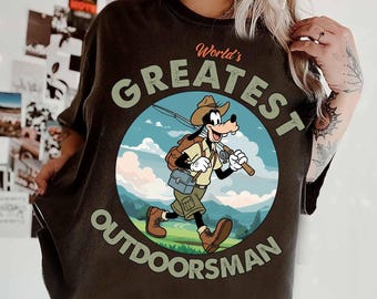 Disney Goofy Movie Love Fishing World's Greatest Out Doorsman Shirt, Father's Day Shirt, Disneyland Family Shirt, Walt Disney World Tee