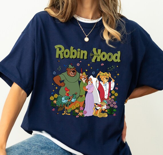 Retro 90s Disney Robin Hood Characters Shirt, Robin Hood Disney T 