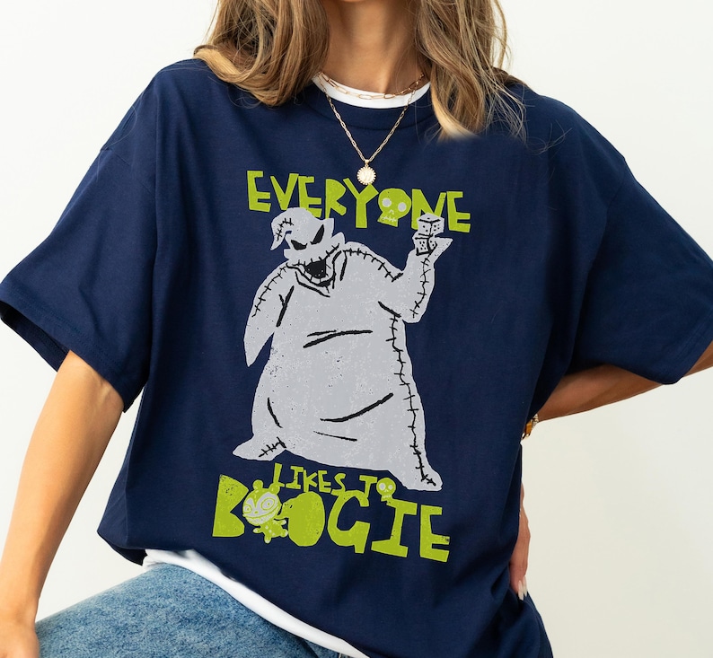 Disney The Nightmare Before Christmas Oogie Boogie T-shirt, Alla gillar att boogie-tröja, Oogie Boogie Bash, Disney Halloween-kostymtröja bild 3